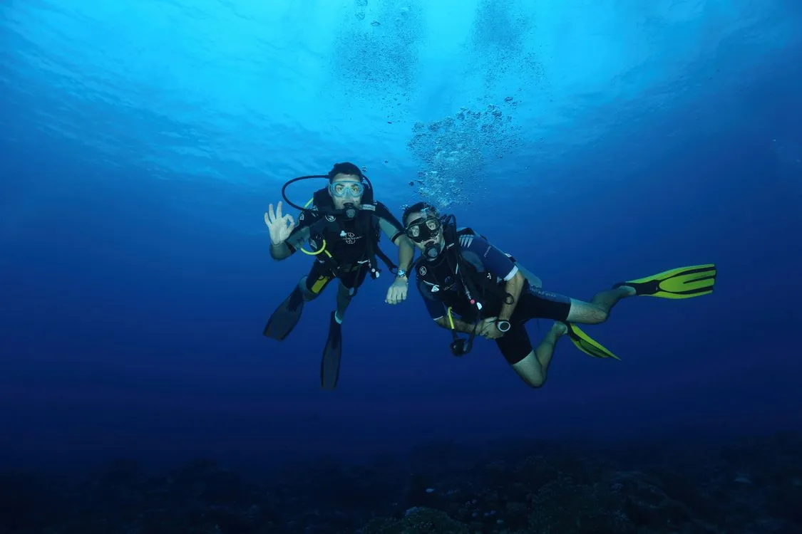 Open water — dive buddies